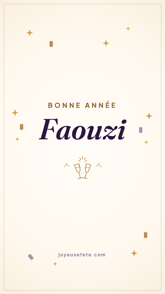 Image « Bonne année Faouzi » au format story