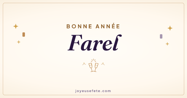 Image « Bonne année Farel » au format large