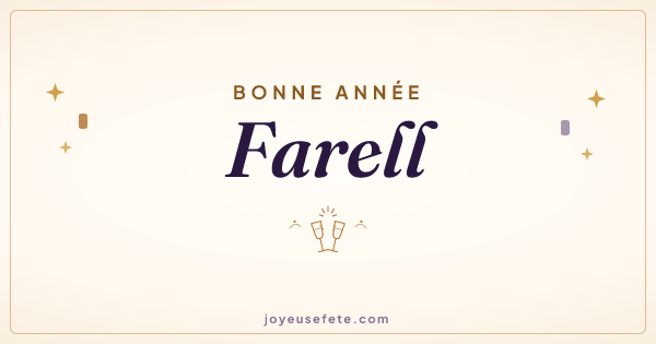 Image « Bonne année Farell » au format large