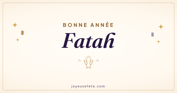 Image « Bonne année Fatah » au format large
