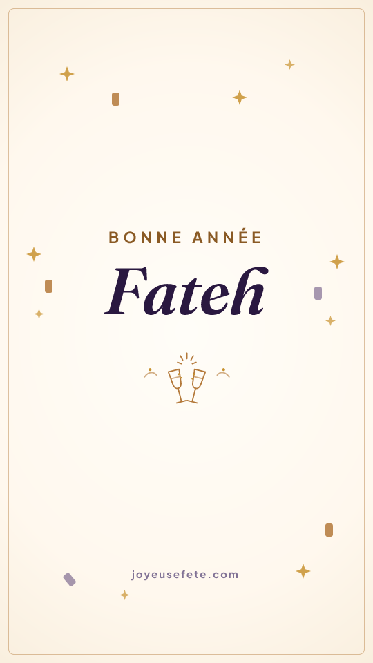 Image « Bonne année Fateh » au format story