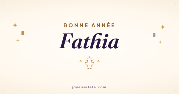 Image « Bonne année Fathia » au format large