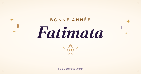 Image « Bonne année Fatimata » au format large
