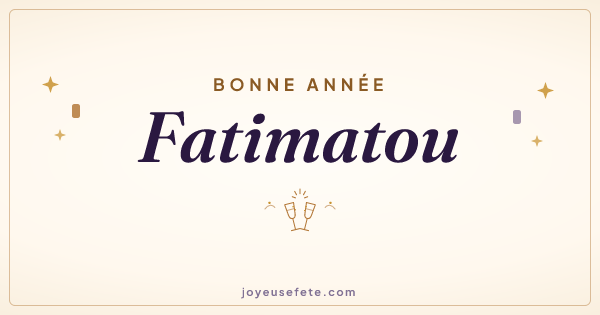 Image « Bonne année Fatimatou » au format large
