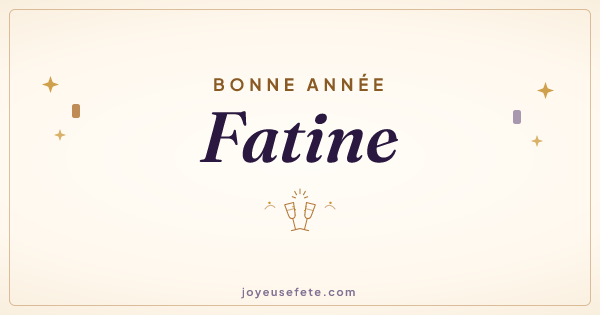 Image « Bonne année Fatine » au format large