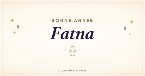 Image « Bonne année Fatna » au format large