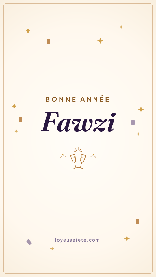Image « Bonne année Fawzi » au format story