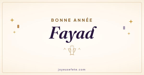 Image « Bonne année Fayad » au format large