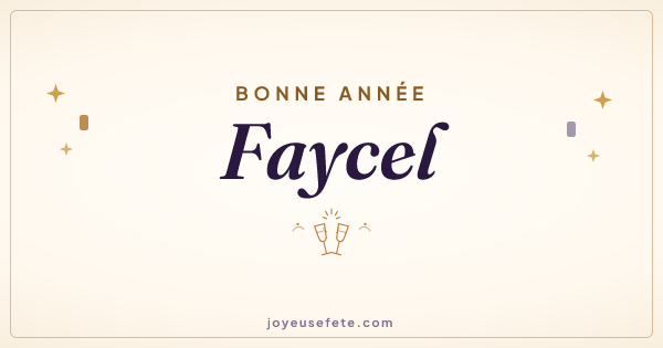 Image « Bonne année Faycel » au format large
