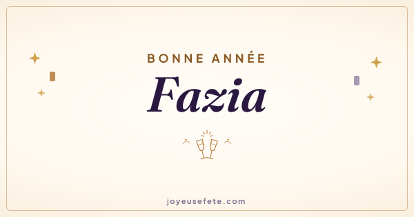 Image « Bonne année Fazia » au format large