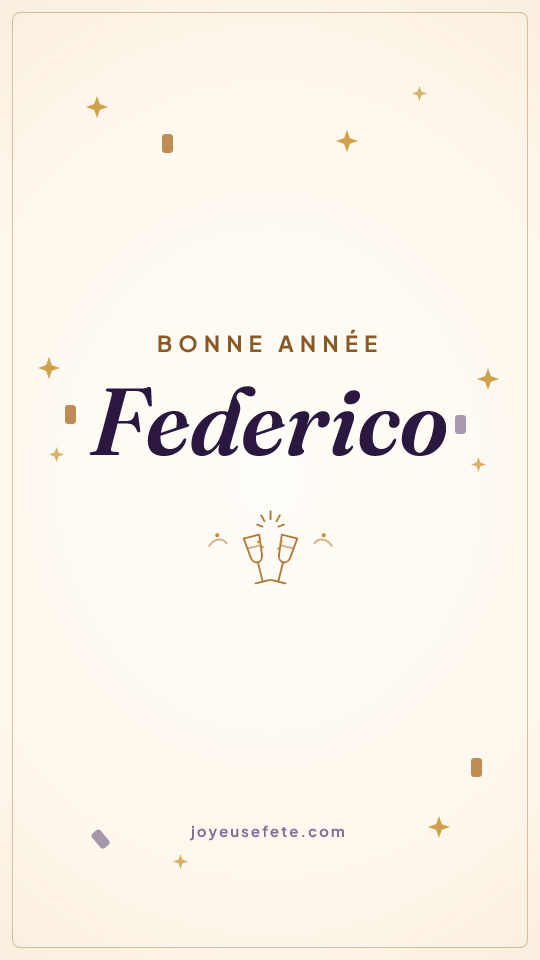 Image « Bonne année Federico » au format story