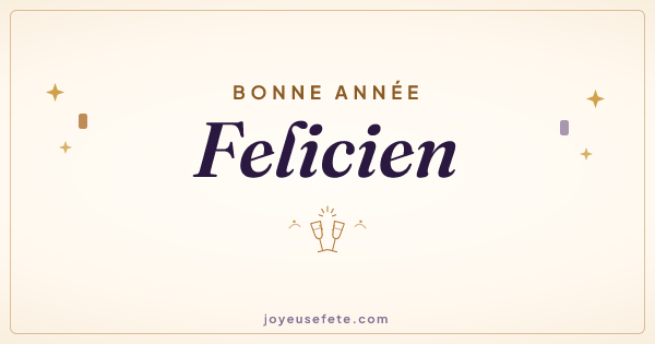 Image « Bonne année Felicien » au format large