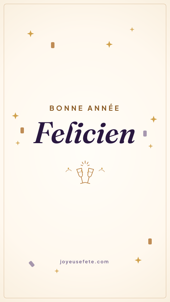 Image « Bonne année Felicien » au format story
