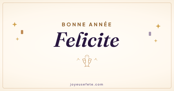 Image « Bonne année Felicite » au format large