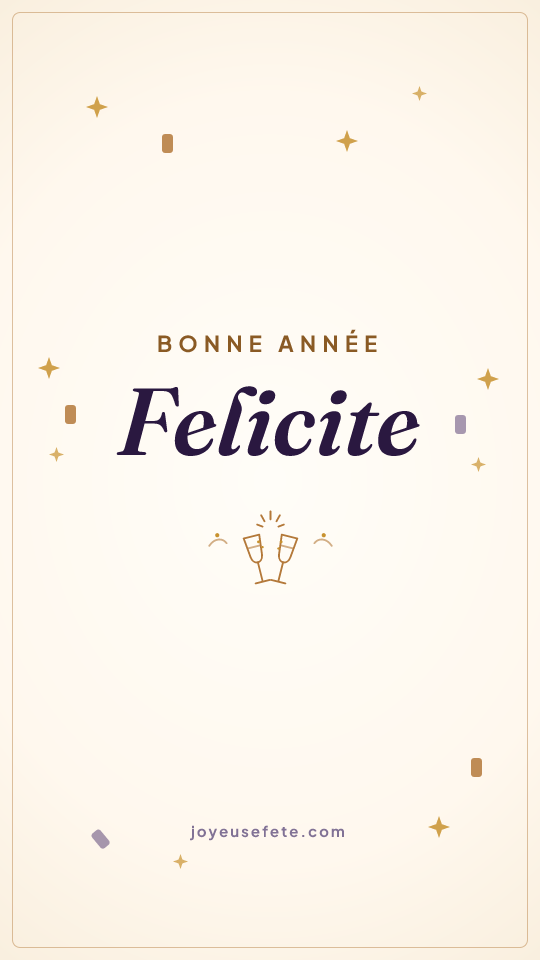 Image « Bonne année Felicite » au format story