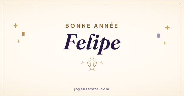 Image « Bonne année Felipe » au format large
