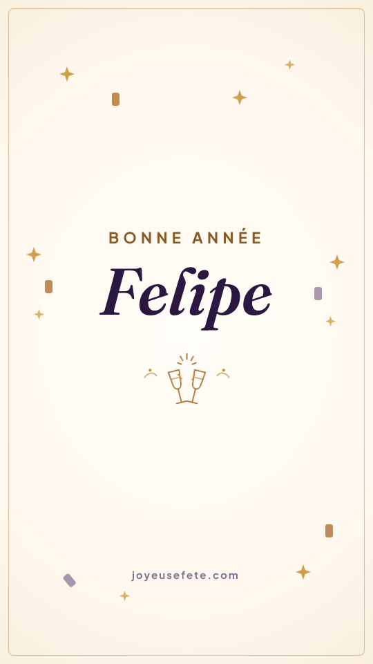 Image « Bonne année Felipe » au format story