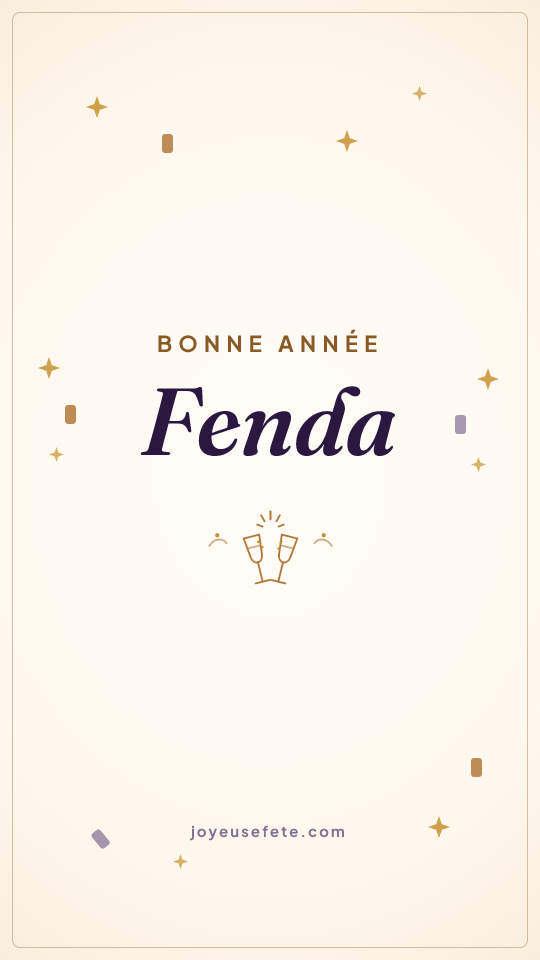 Image « Bonne année Fenda » au format story