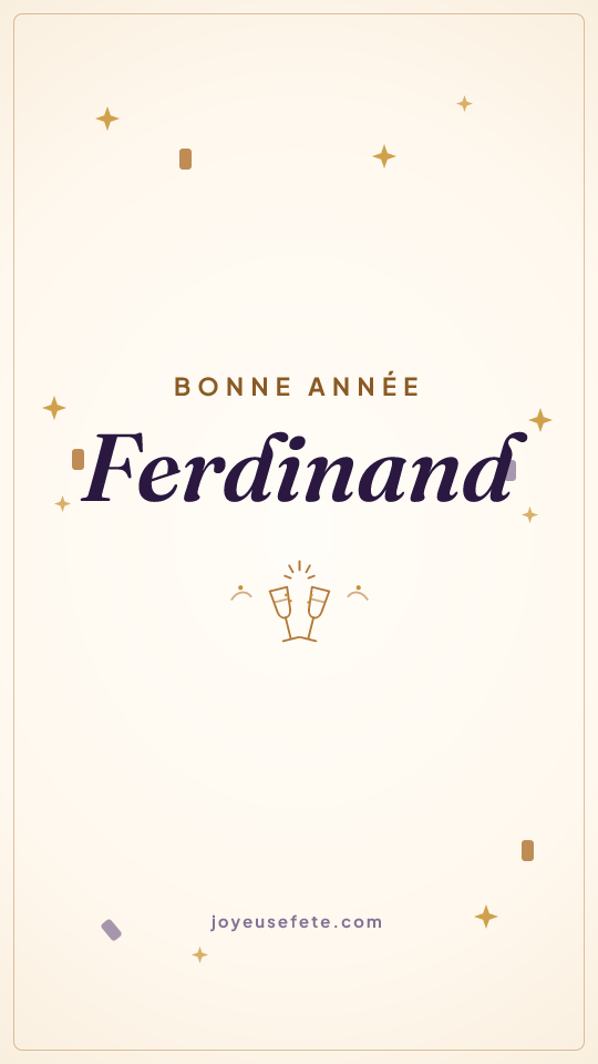 Image « Bonne année Ferdinand » au format story