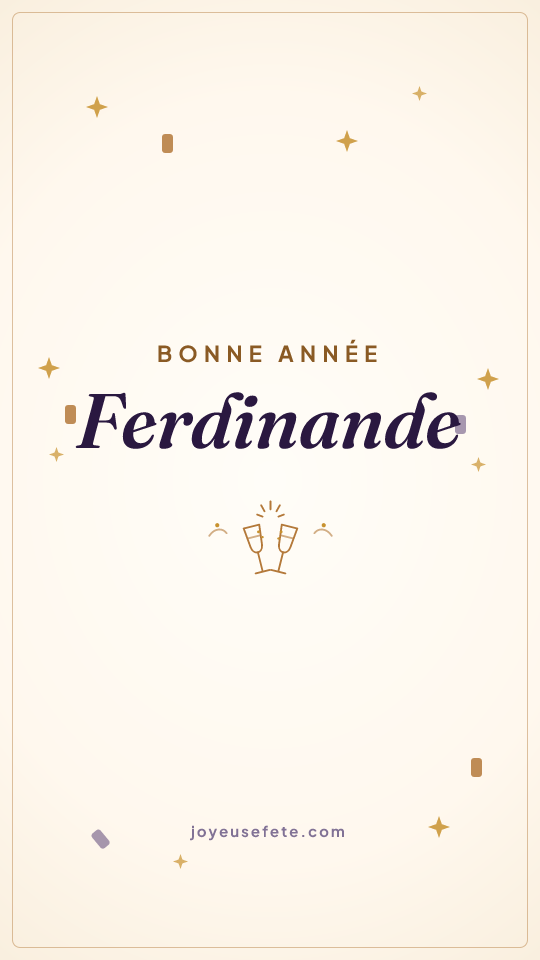 Image « Bonne année Ferdinande » au format story