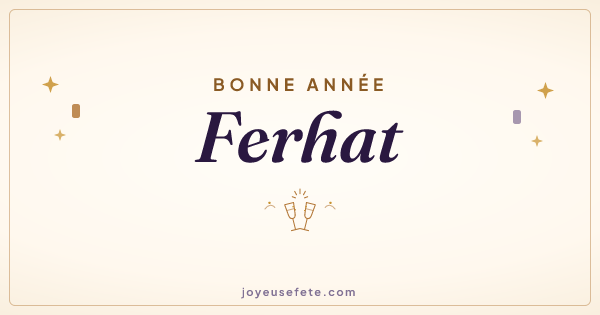 Image « Bonne année Ferhat » au format large