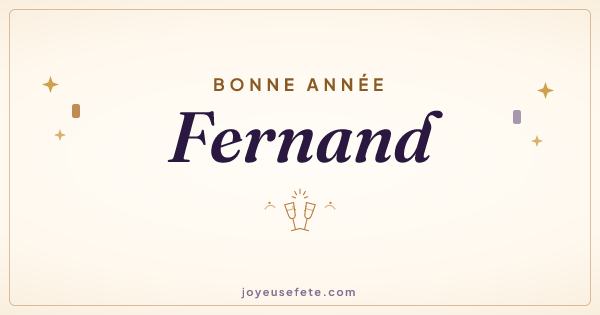 Image « Bonne année Fernand » au format large