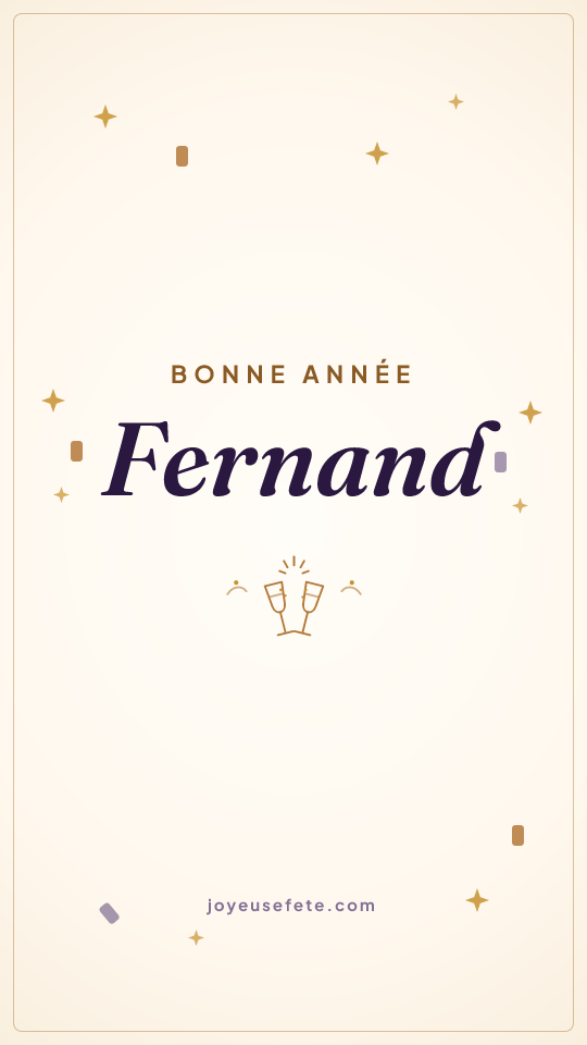 Image « Bonne année Fernand » au format story