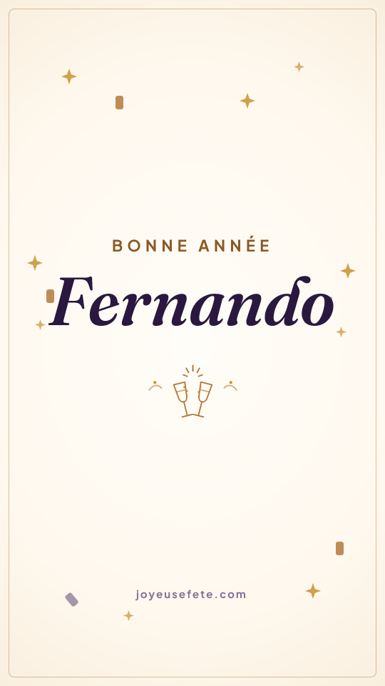 Image « Bonne année Fernando » au format story