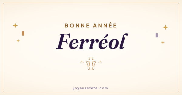 Image « Bonne année Ferréol » au format large