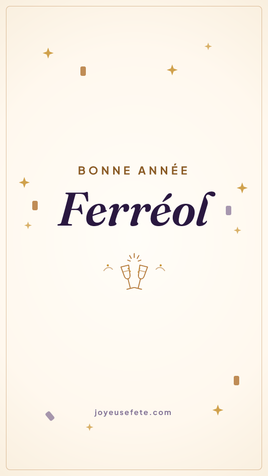 Image « Bonne année Ferréol » au format story