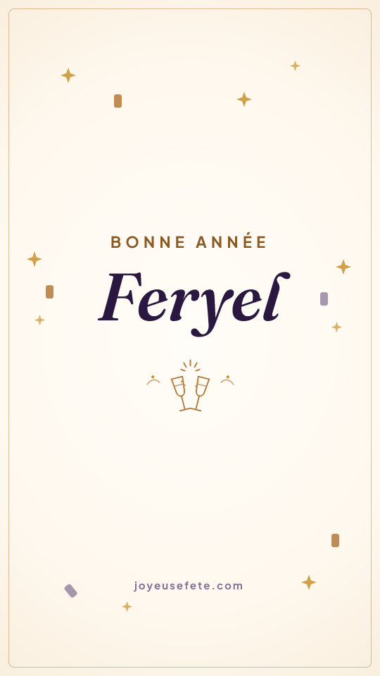 Image « Bonne année Feryel » au format story