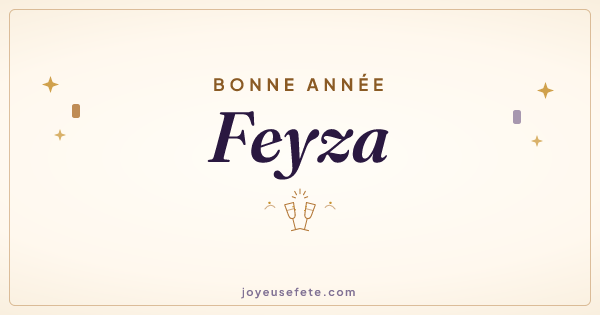 Image « Bonne année Feyza » au format large