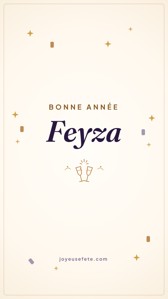 Image « Bonne année Feyza » au format story