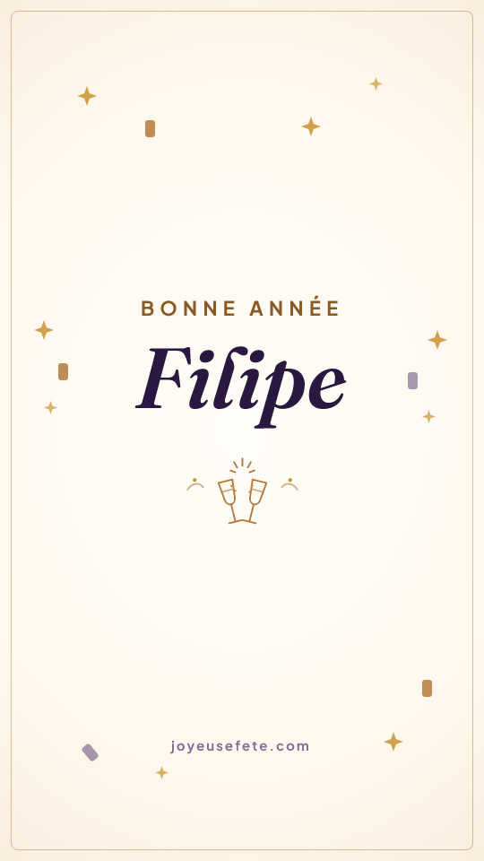 Image « Bonne année Filipe » au format story