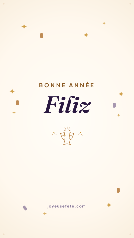 Image « Bonne année Filiz » au format story