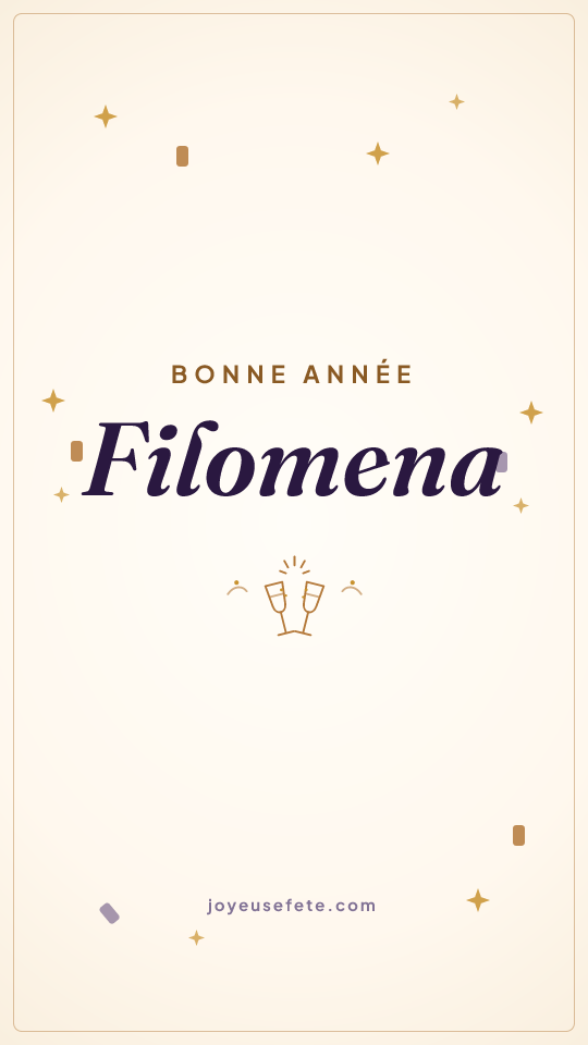 Image « Bonne année Filomena » au format story