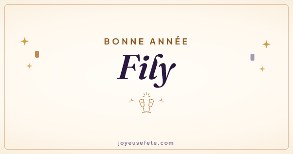 Image « Bonne année Fily » au format large