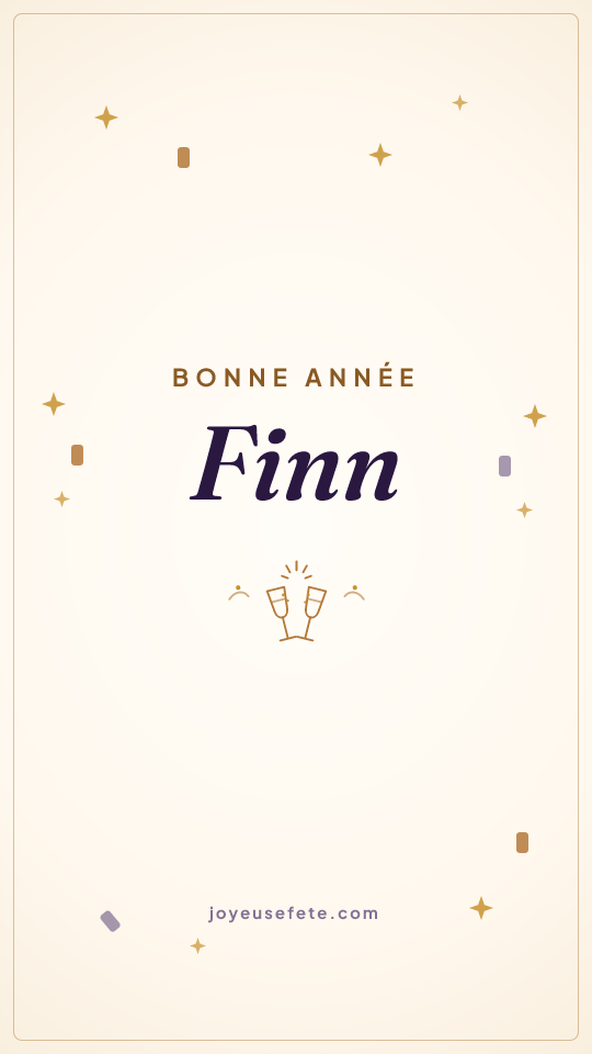 Image « Bonne année Finn » au format story