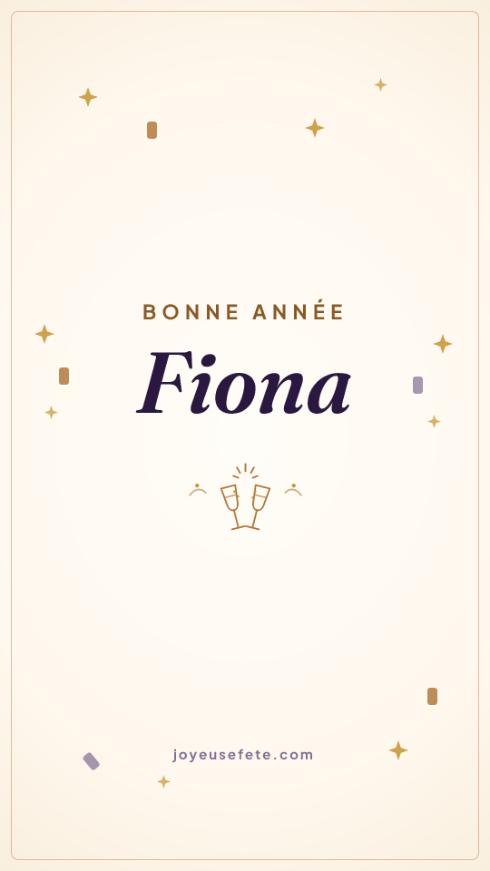 Image « Bonne année Fiona » au format story