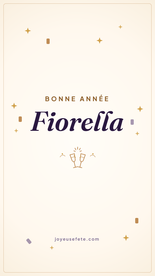 Image « Bonne année Fiorella » au format story
