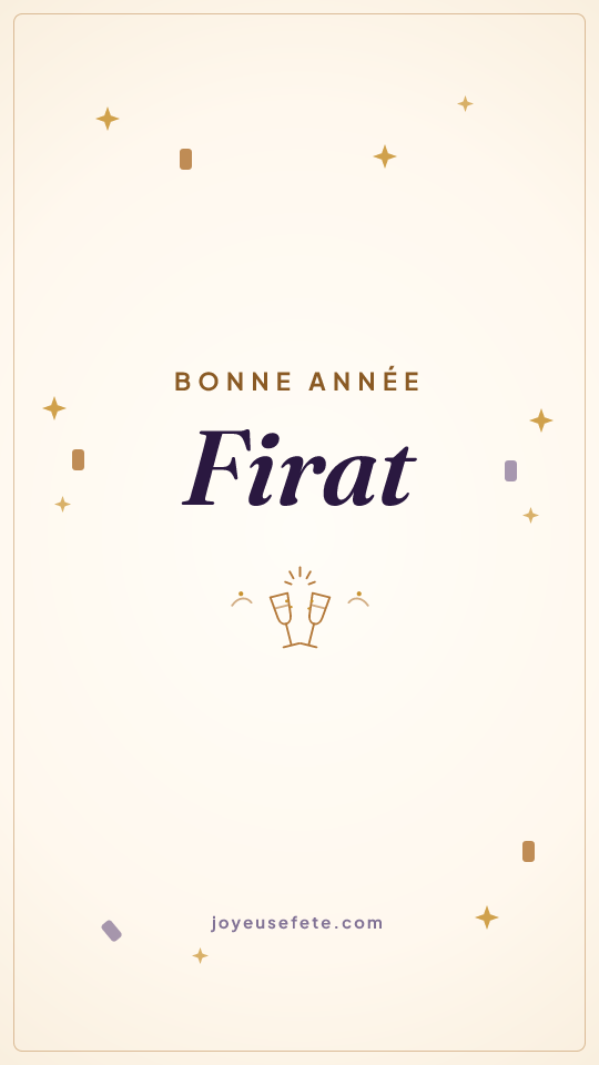 Image « Bonne année Firat » au format story