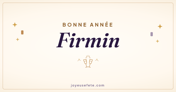 Image « Bonne année Firmin » au format large