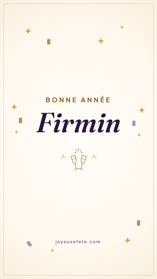 Image « Bonne année Firmin » au format story