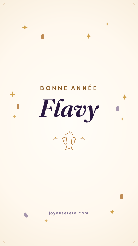 Image « Bonne année Flavy » au format story