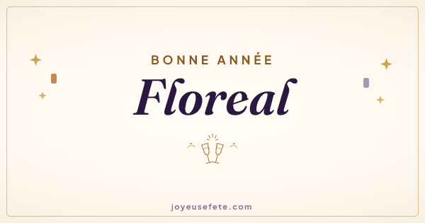 Image « Bonne année Floreal » au format large