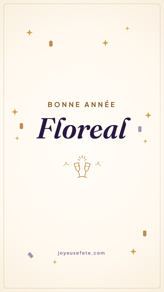Image « Bonne année Floreal » au format story