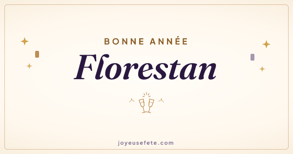 Image « Bonne année Florestan » au format large