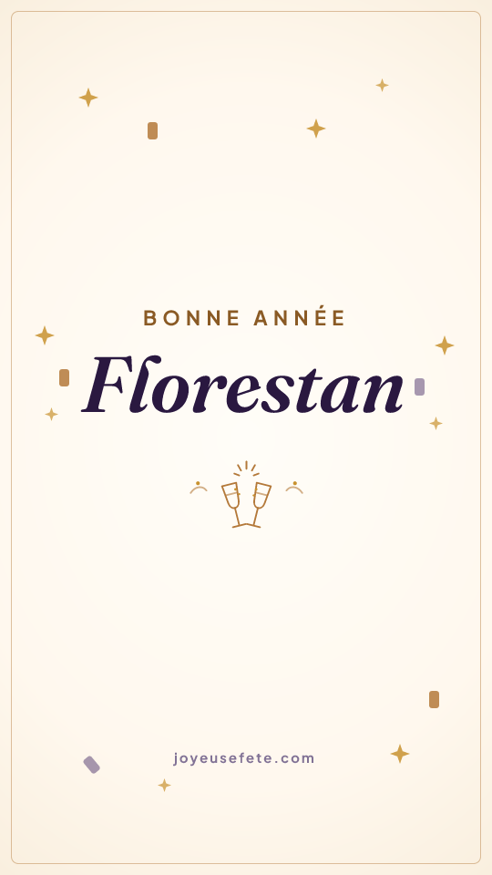 Image « Bonne année Florestan » au format story