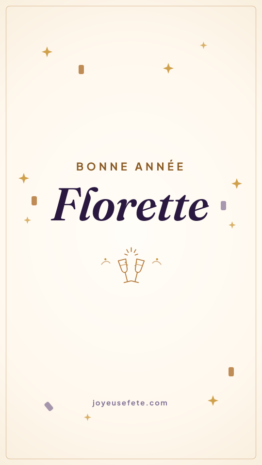 Image « Bonne année Florette » au format story