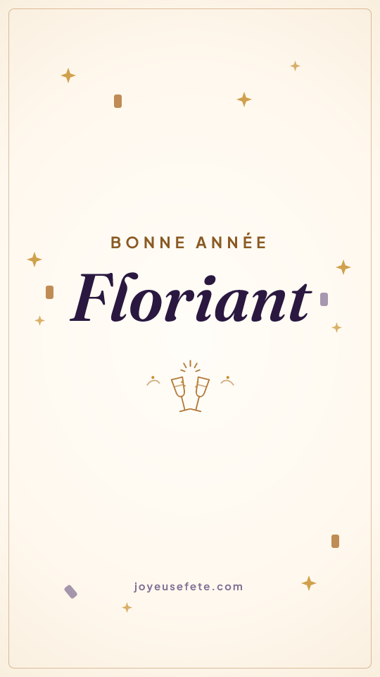 Image « Bonne année Floriant » au format story